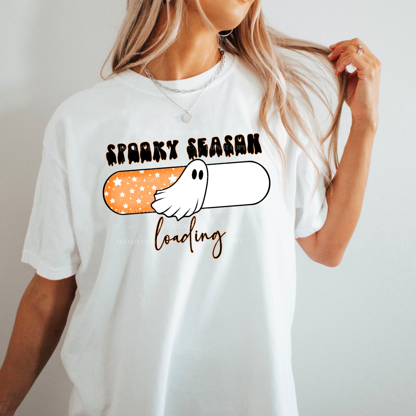 Spooky Season Loading orange DTF