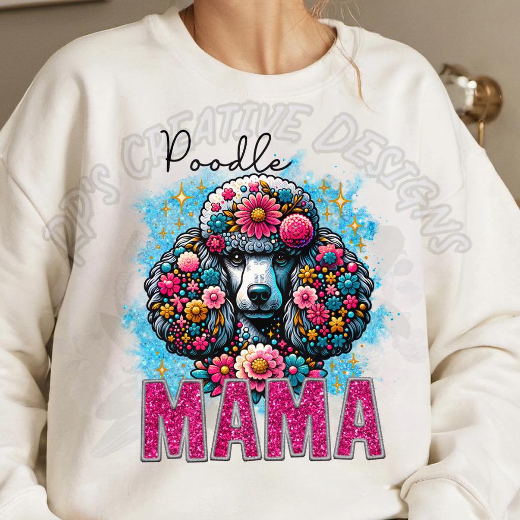 Dog Mama-Poodle DTF