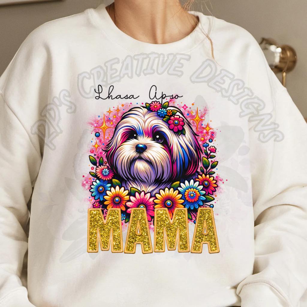 Dog Mama-Lhasa Apso DTF