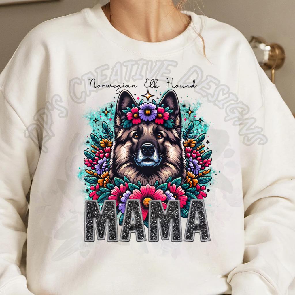 Dog Mama-Norwegian Elk Hound DTF
