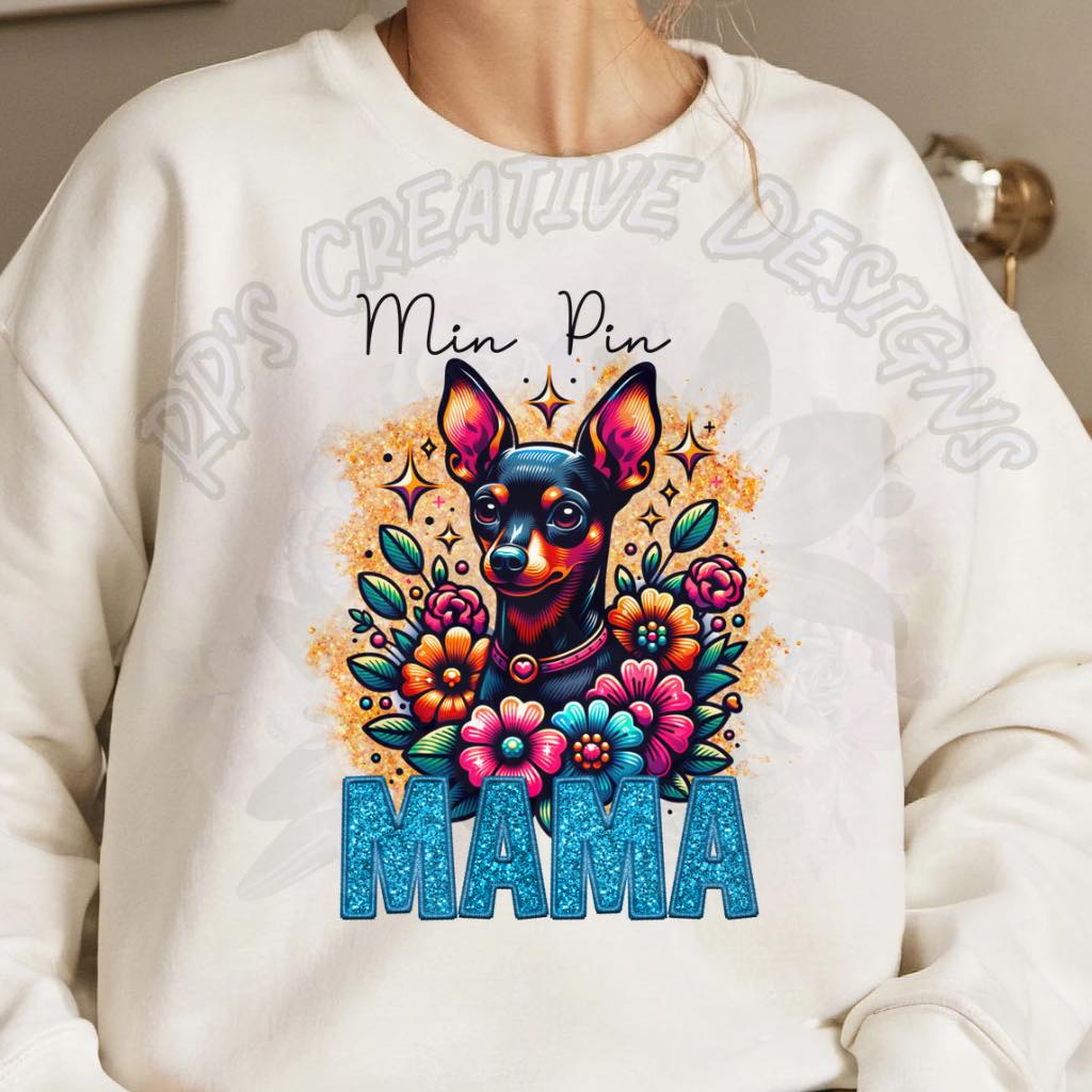 Dog Mama-Min Pin DTF