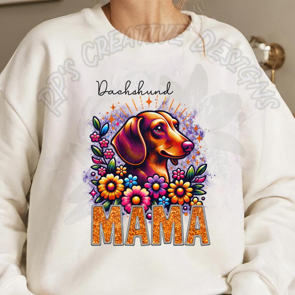 Dog Mama-Daschund DTF