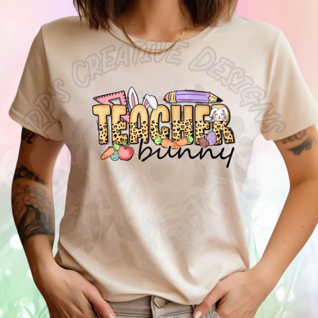 Teacher Bunny DTF