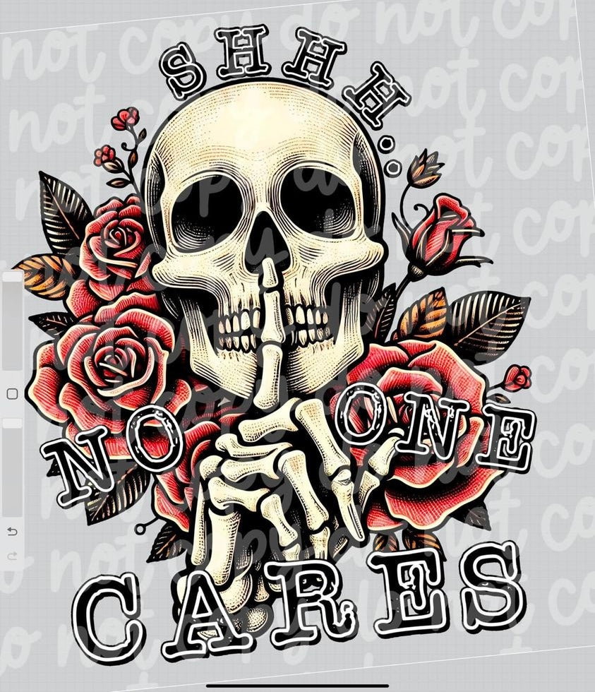 No One Cares DTF