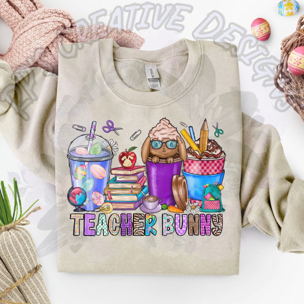 Teacher Bunny DTF