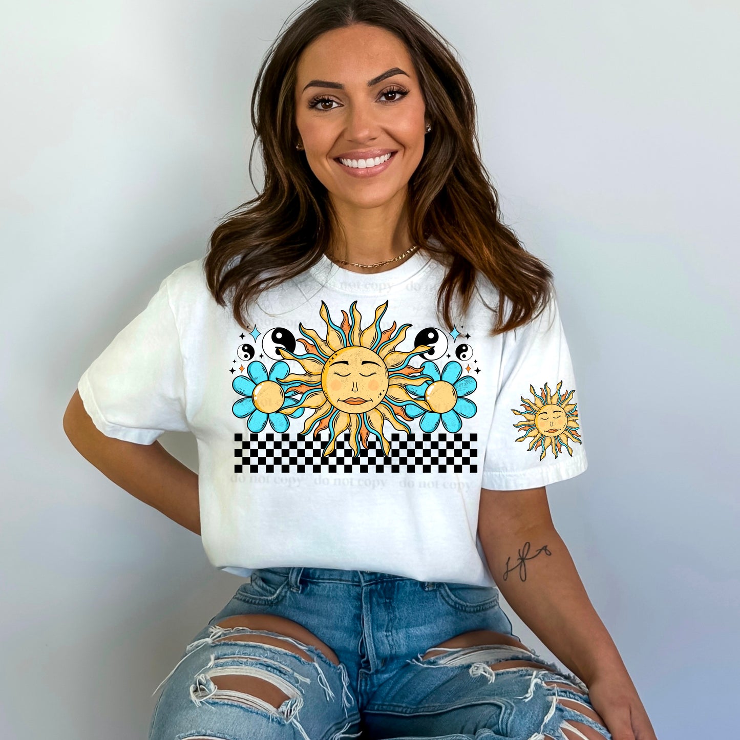 Checkered Sunshine DTF