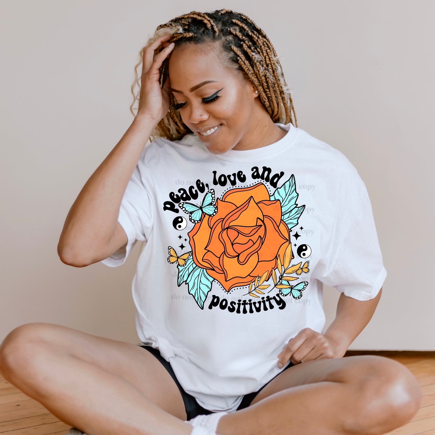 Peace Love & Positivity DTF
