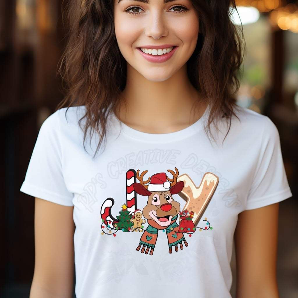 Joy Reindeer DTF