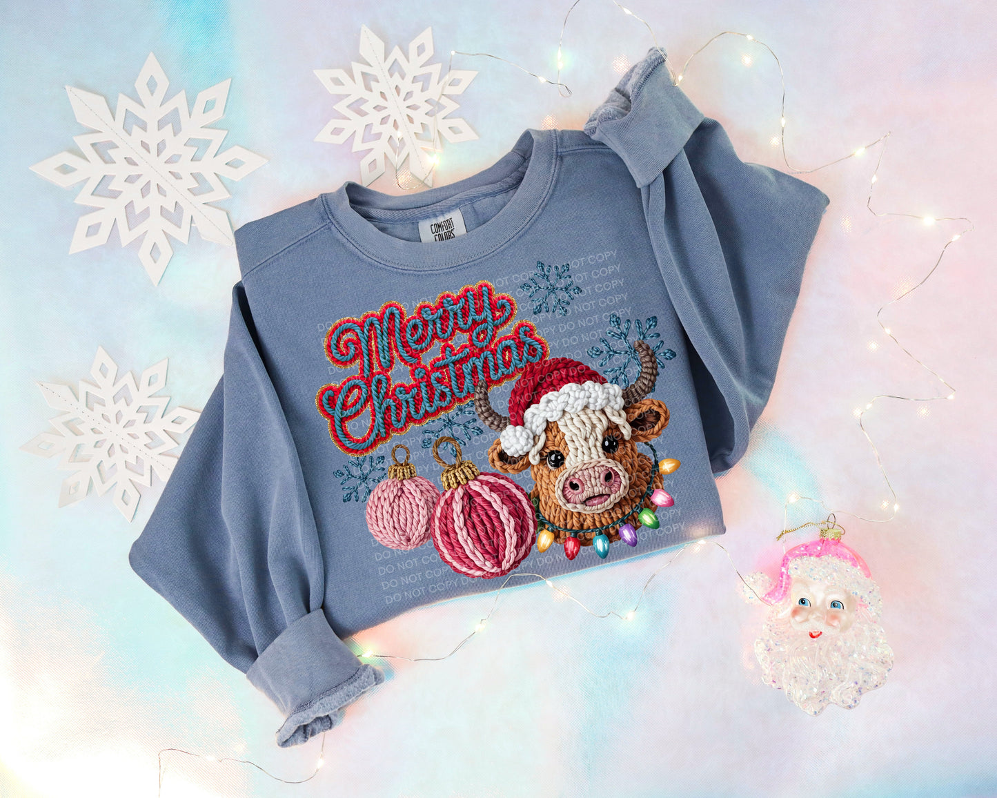 Merry Christmas Crotchet Cow