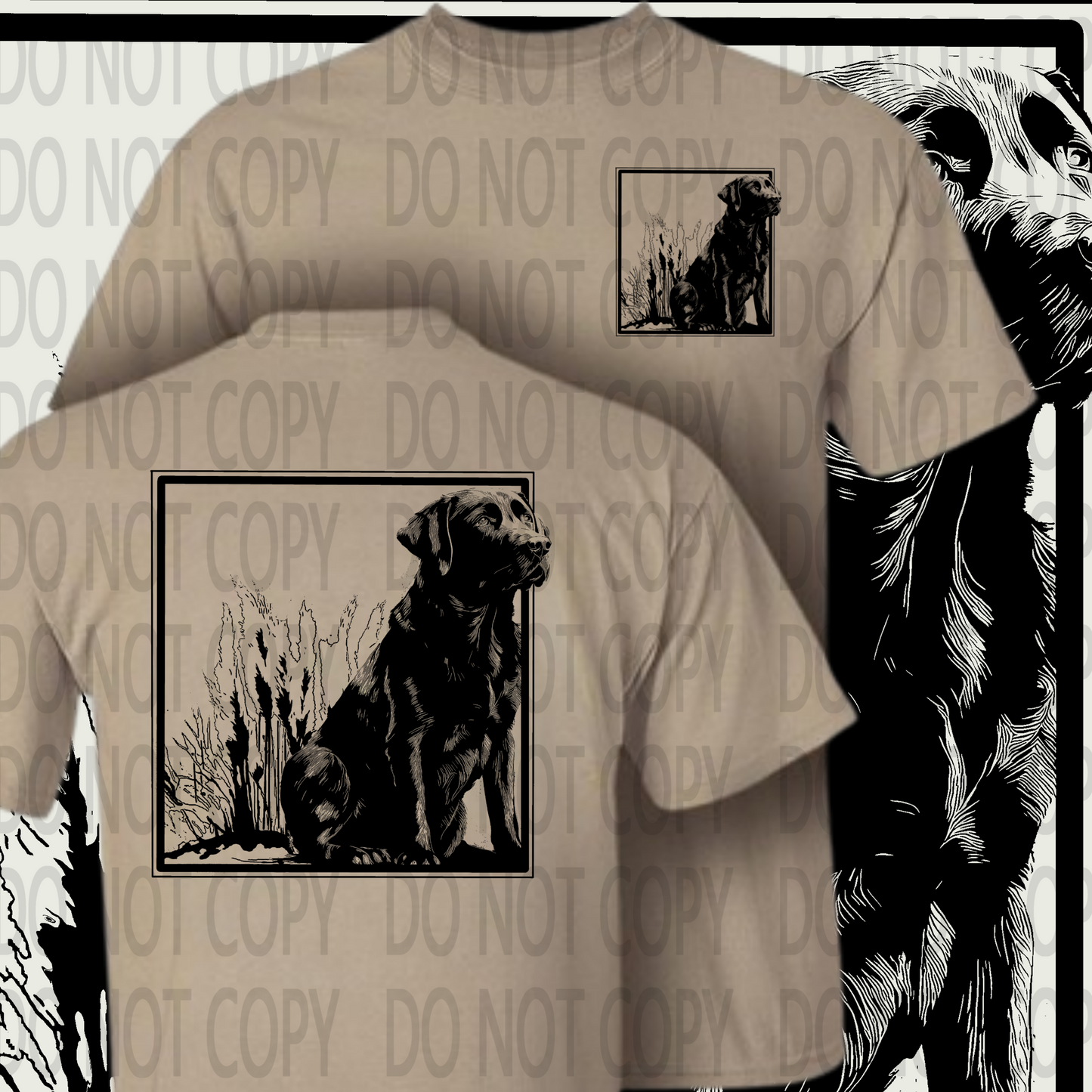 Labrador Black DTF