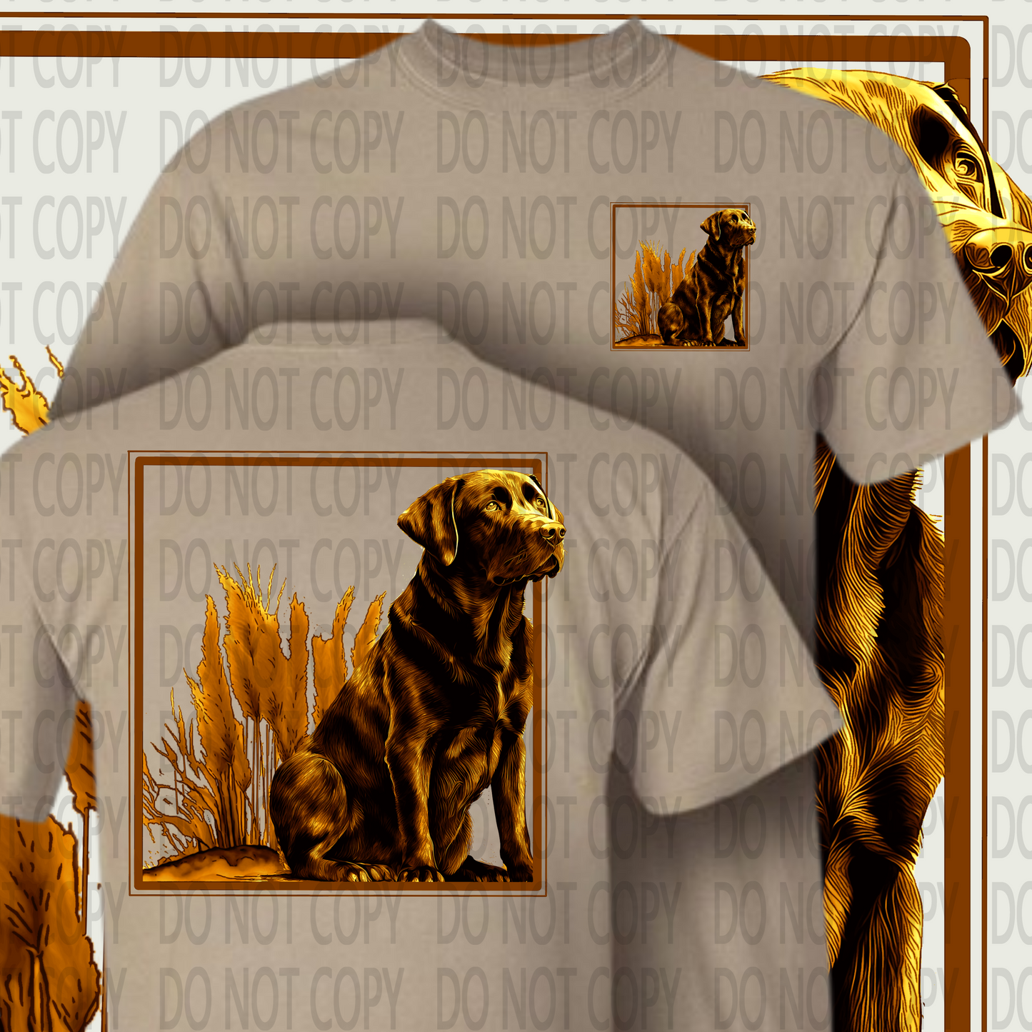 Labrador Sepia Tone DTF