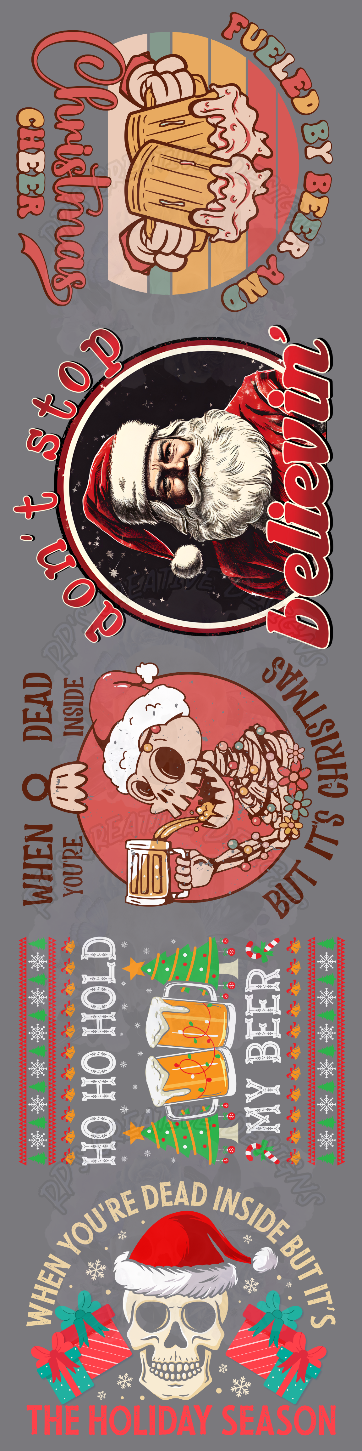 Men's Christmas Gang Sheet DTF