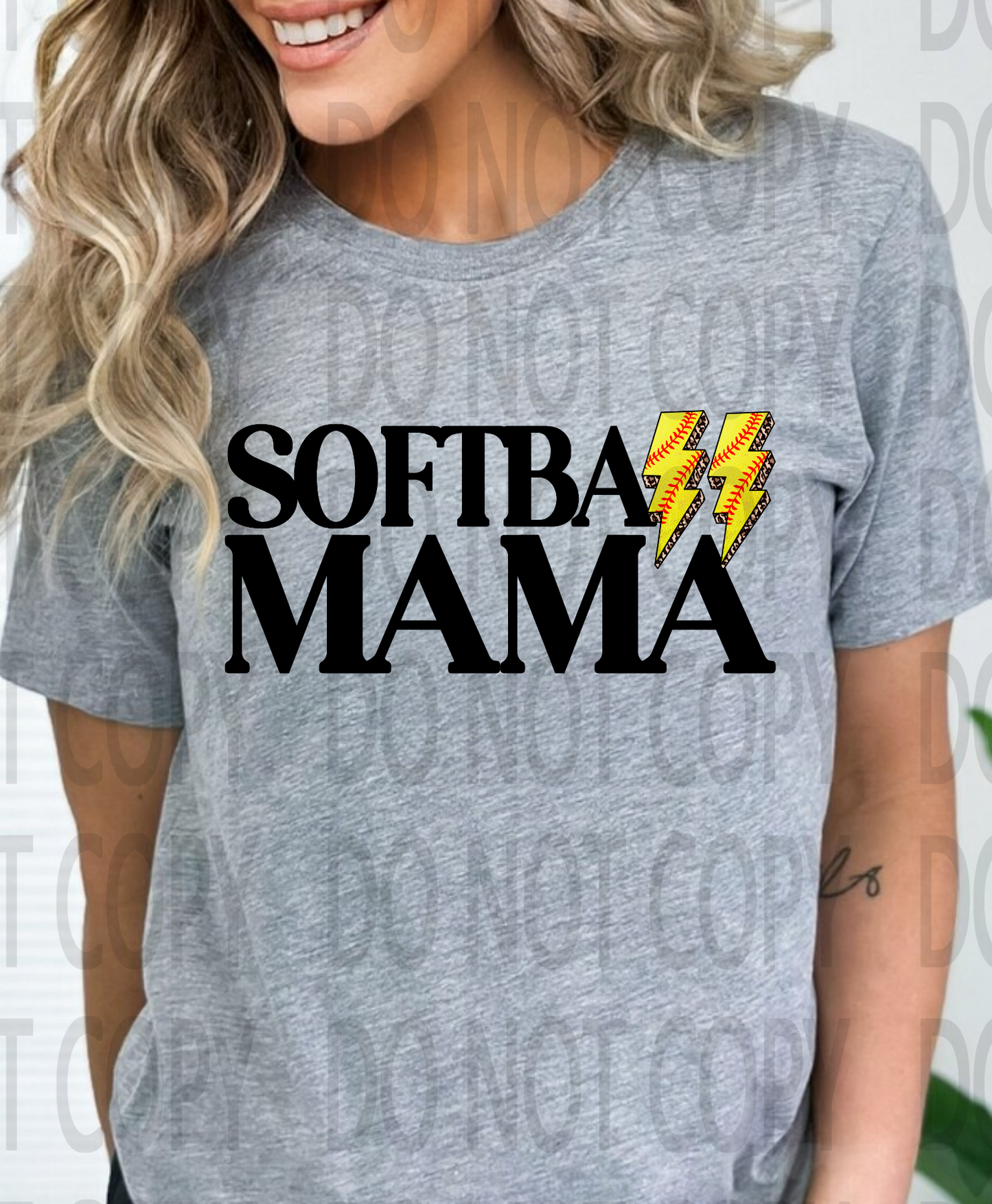 Softball Lightening Bolt Names DTF
