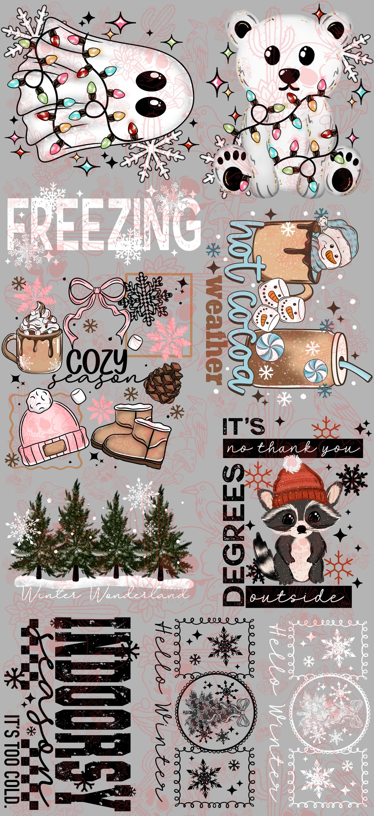 Winter CSC Gang 22X48 gang sheet