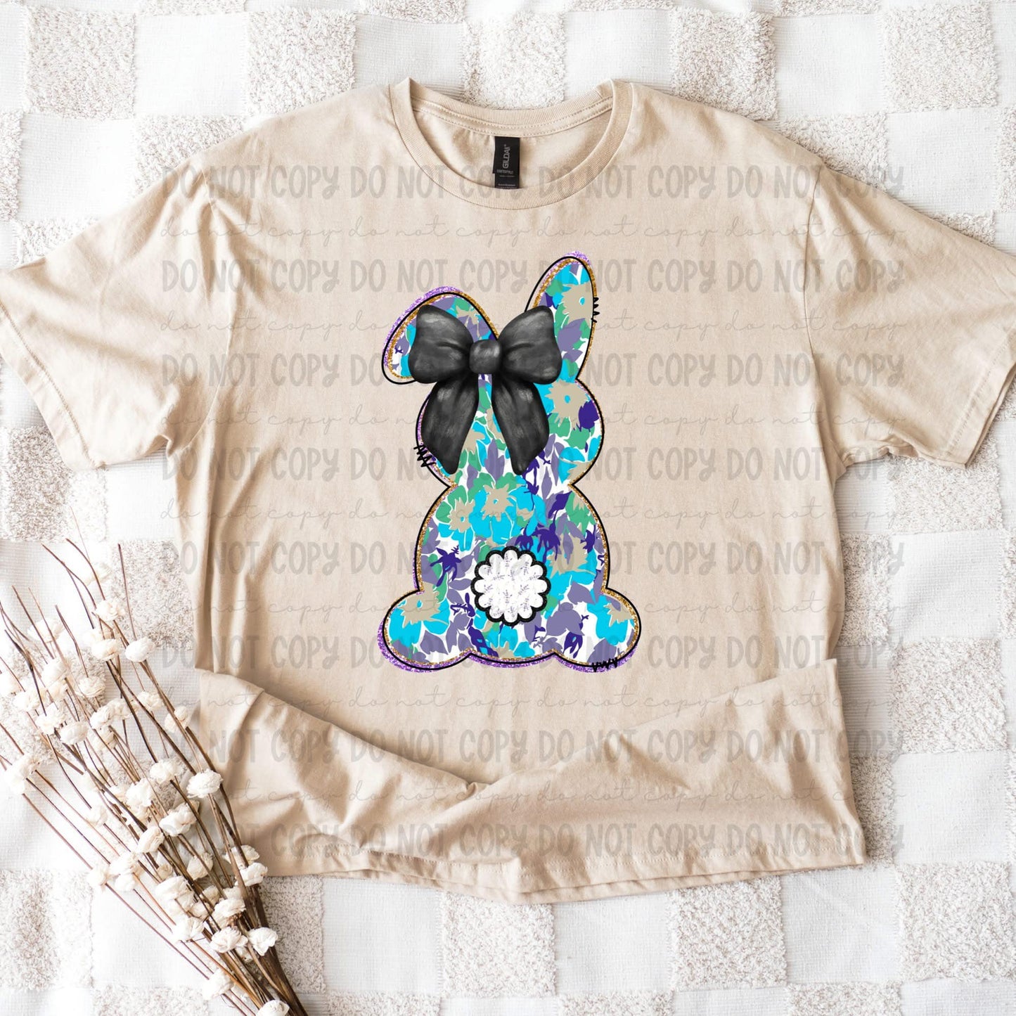 blue bunny DTF