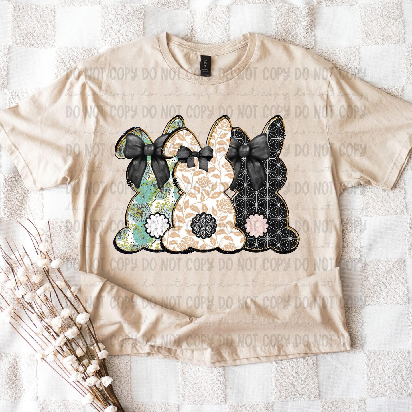 3 bunnies DTF
