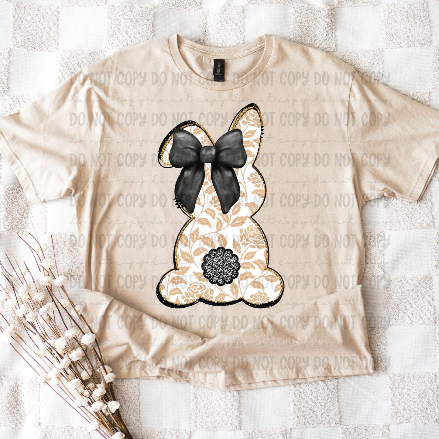 lace bunny DTF