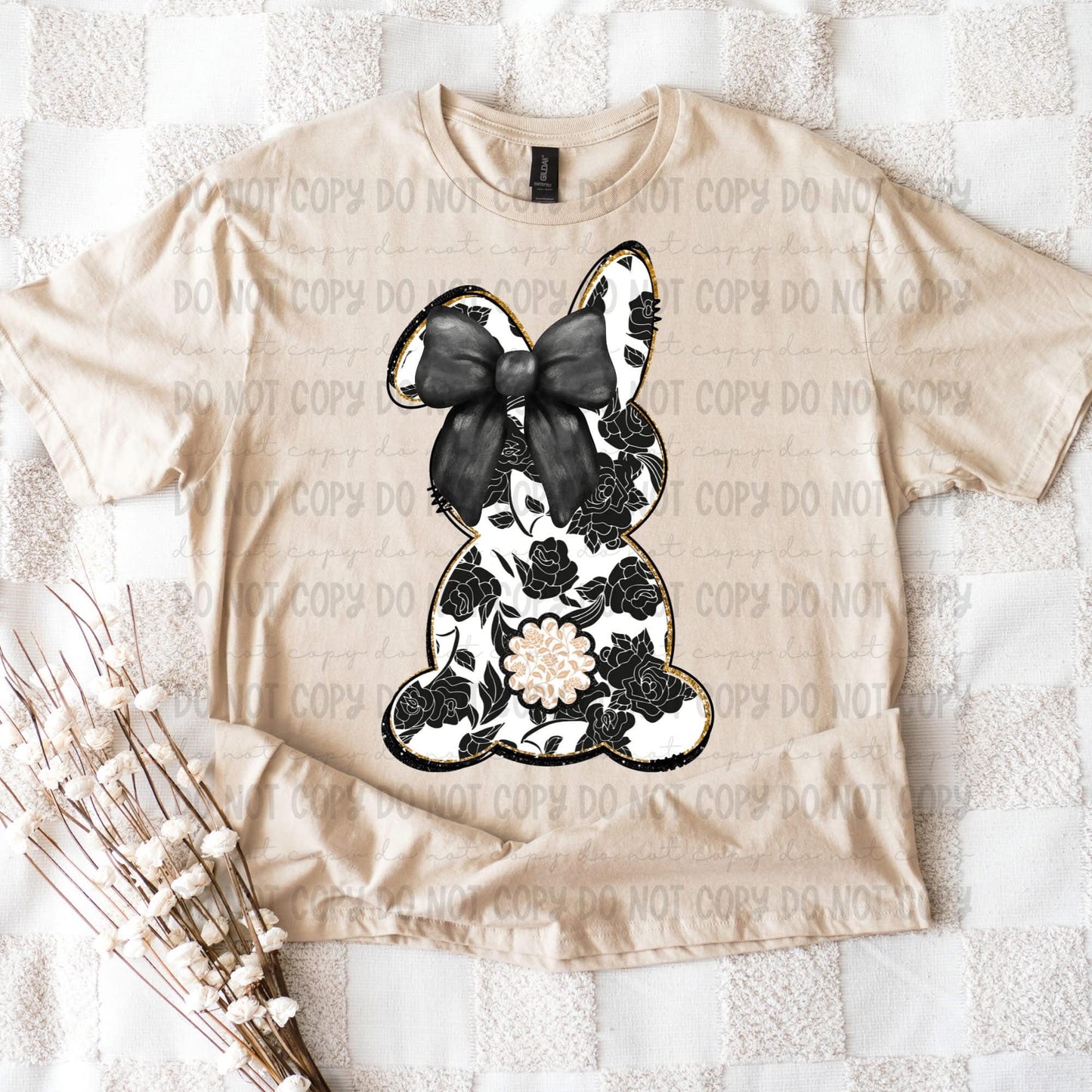 sophisticated bunny DTF
