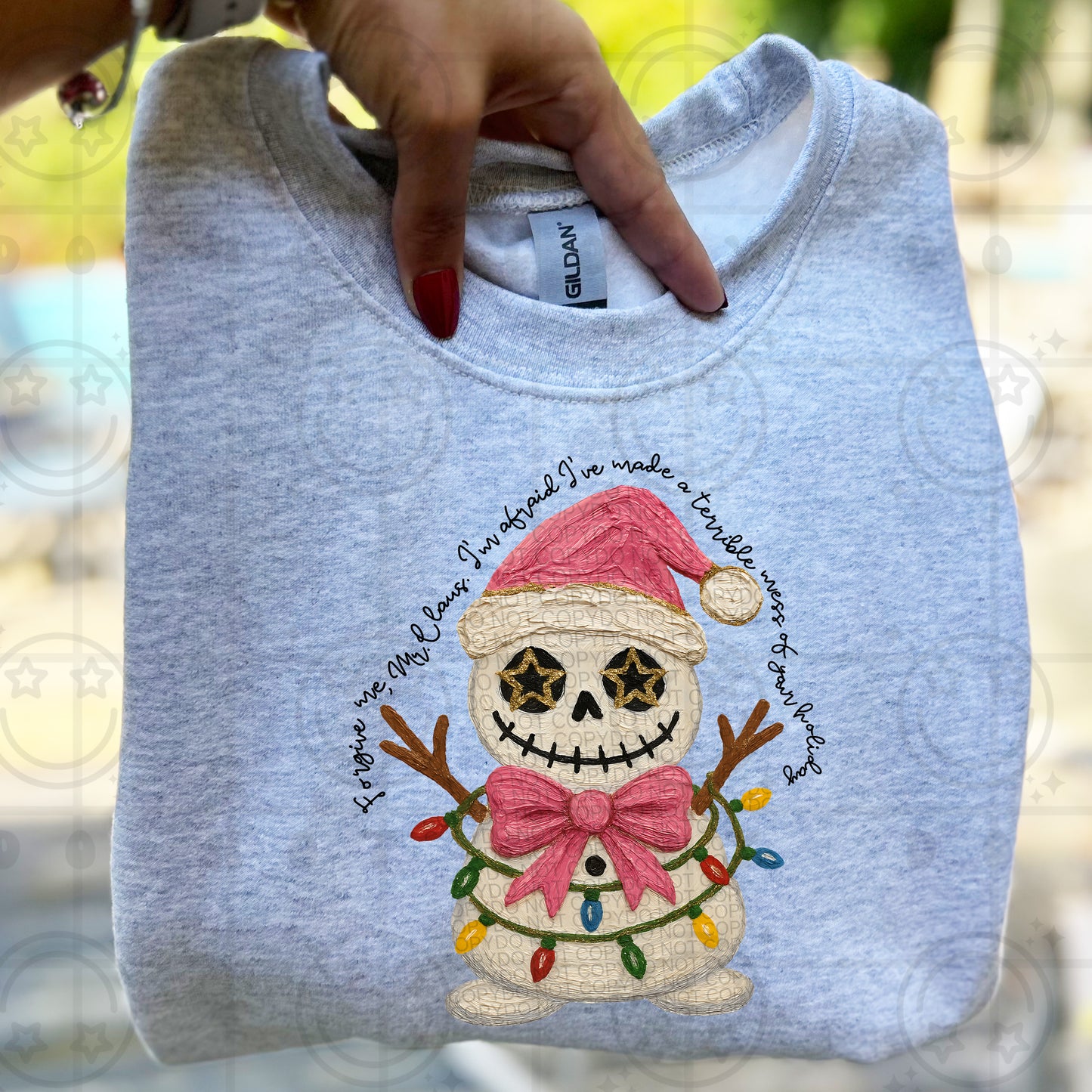 Forgive me Mr.Clause Snowman DTF