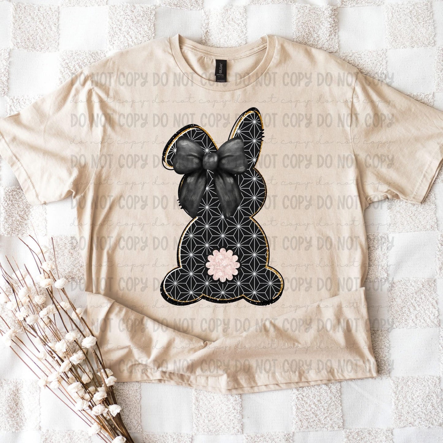 pretty bunny DTF