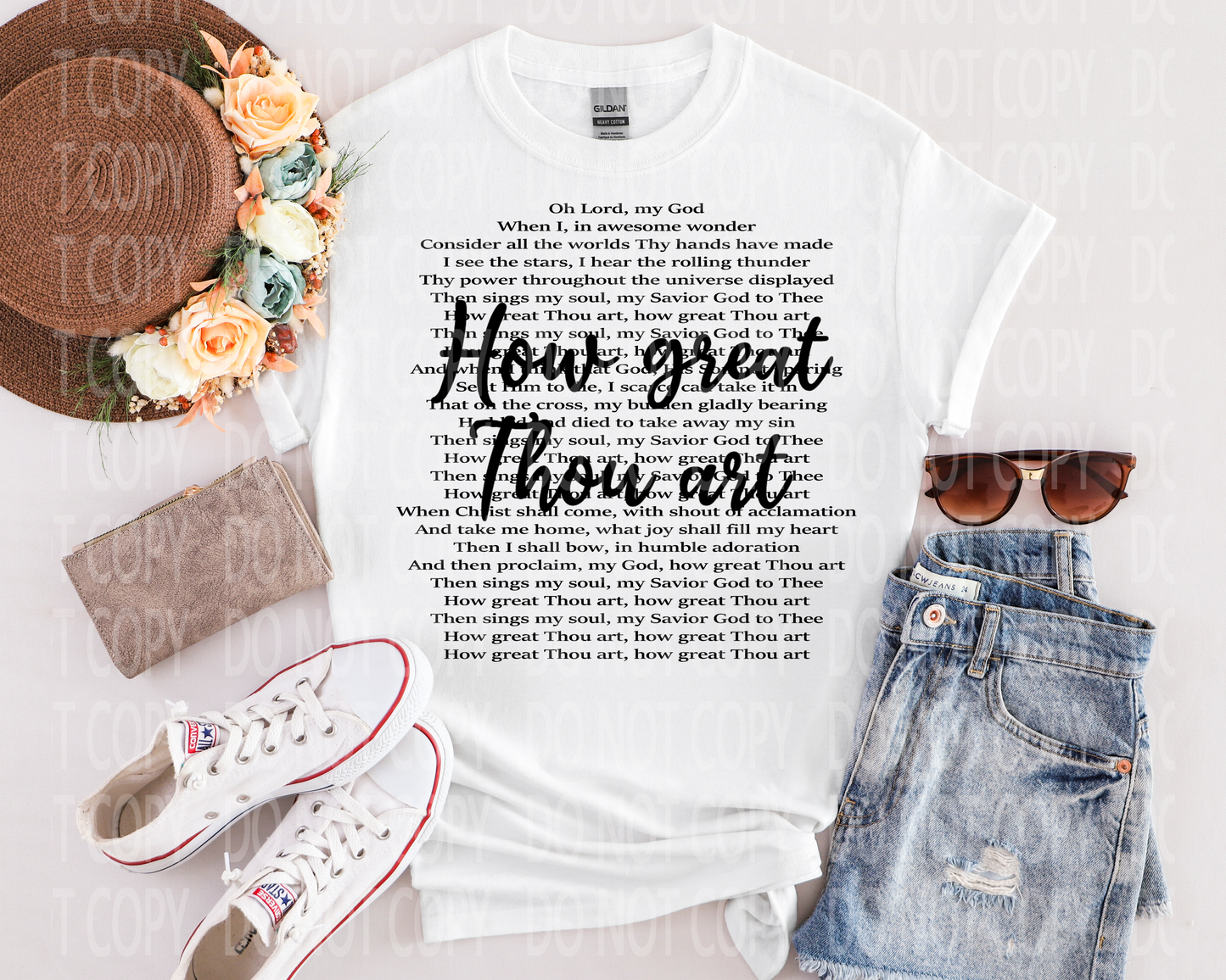 How Great Thou Art Black or White DTF