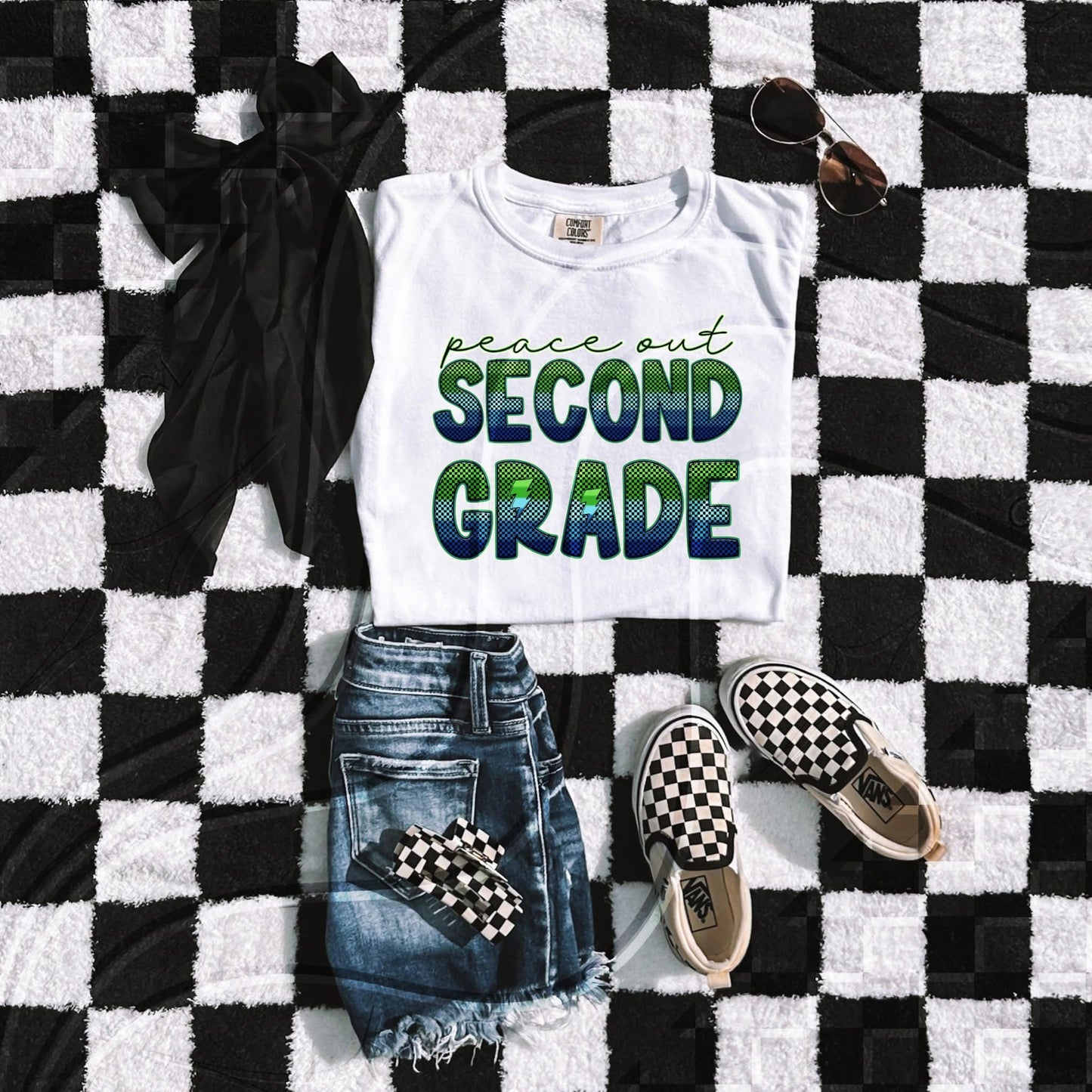 Peace out second grade DTF