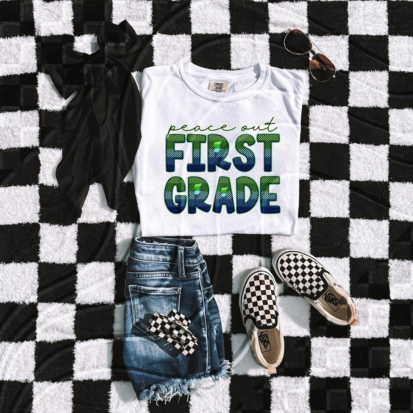 Peace out first grade DTF