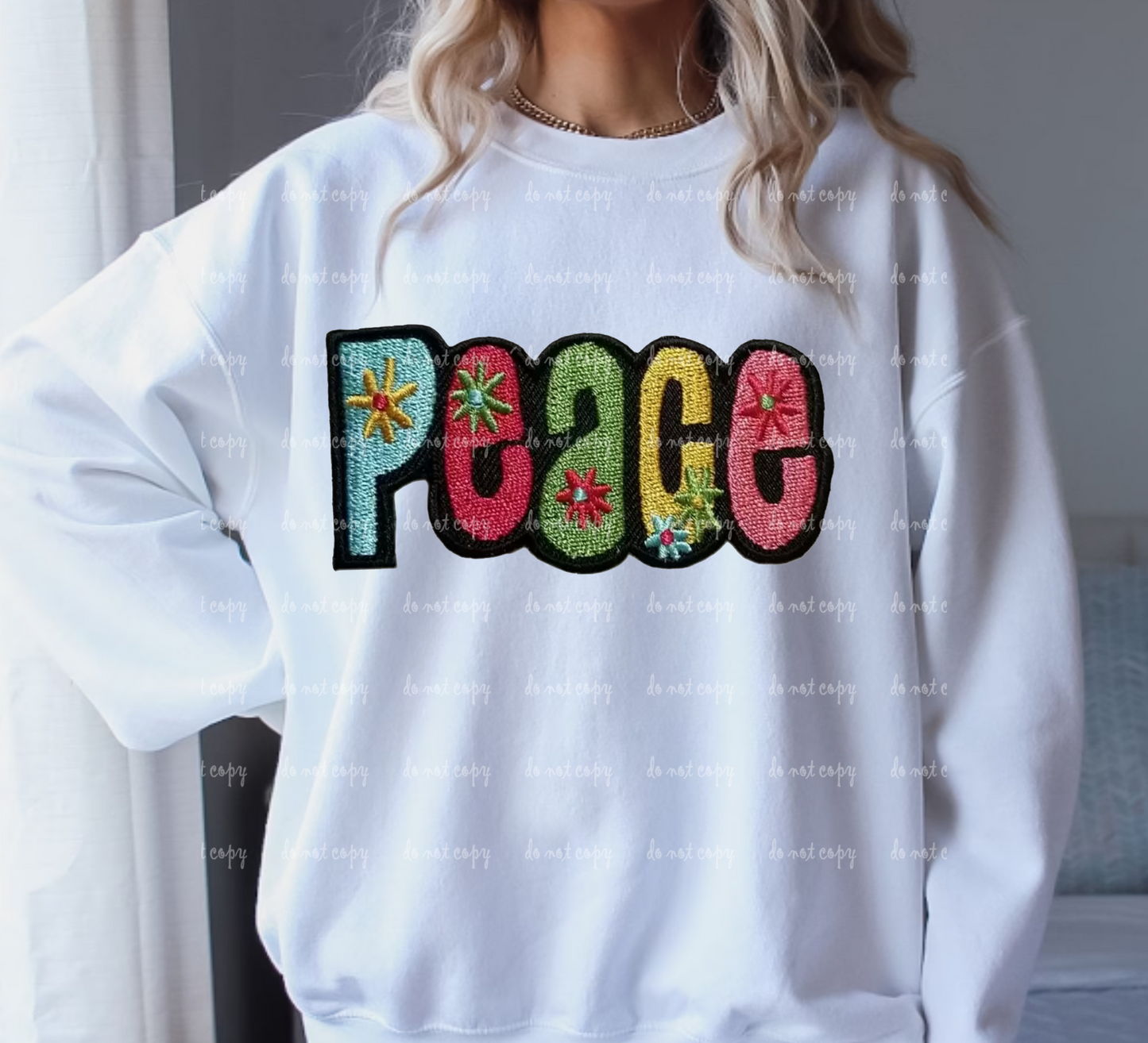 Peace Patch Look DTF