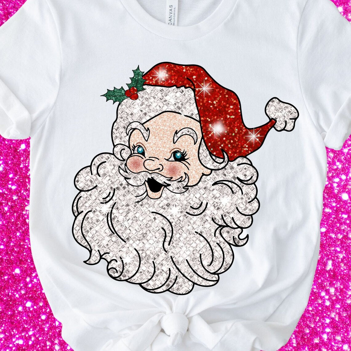 Red Hat Santa DTF