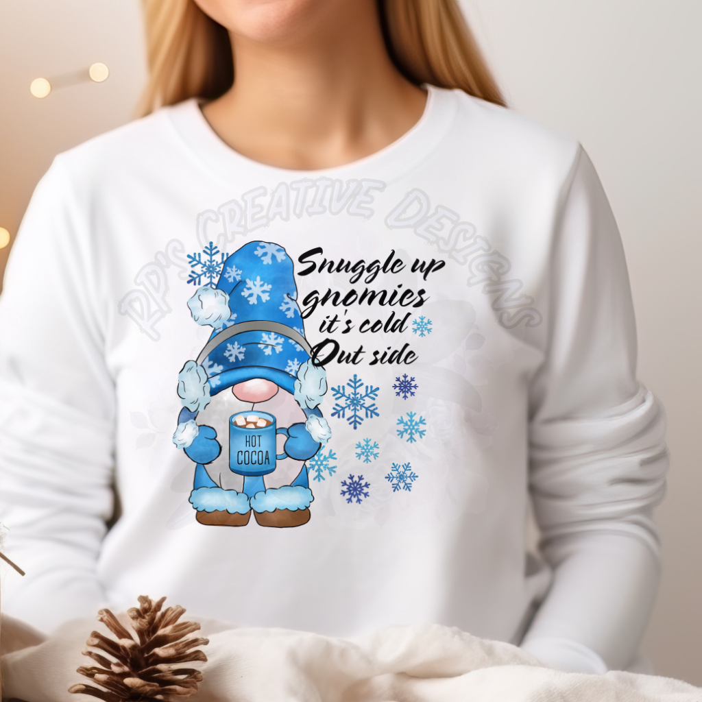 Snowman Gnome DTF