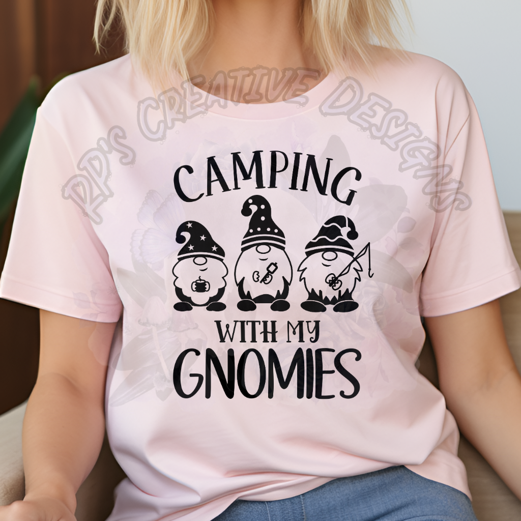 Camping With My Gnomies DTF