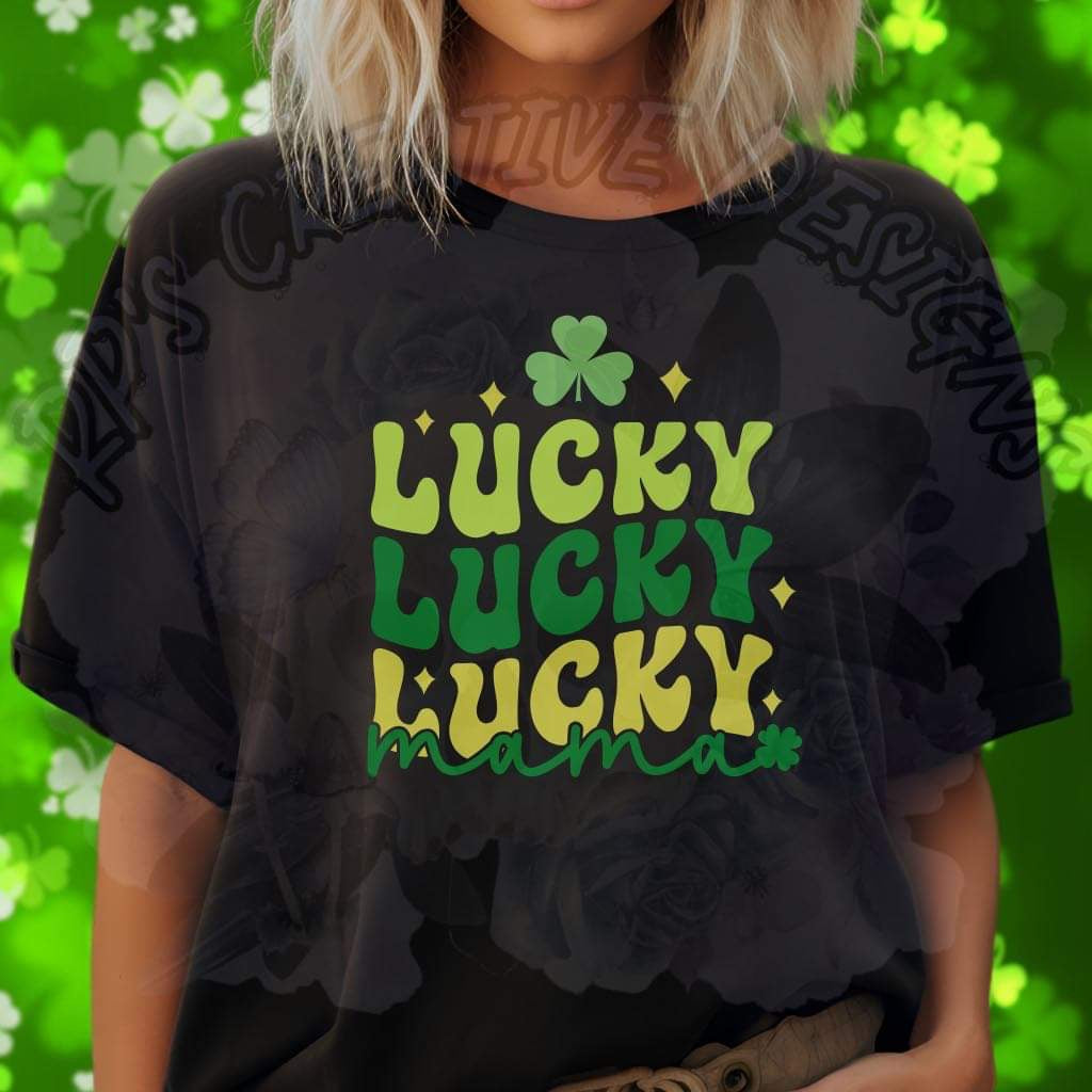 Green Lucky Mama DTF