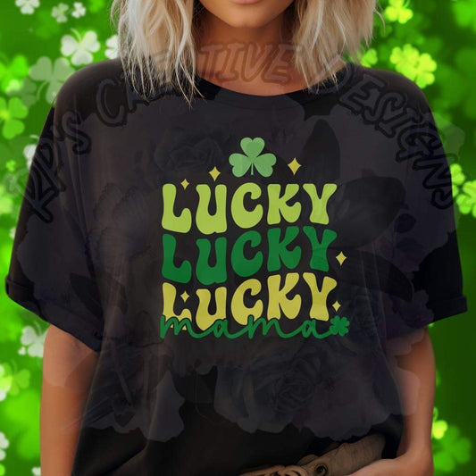 Green Lucky Mama DTF