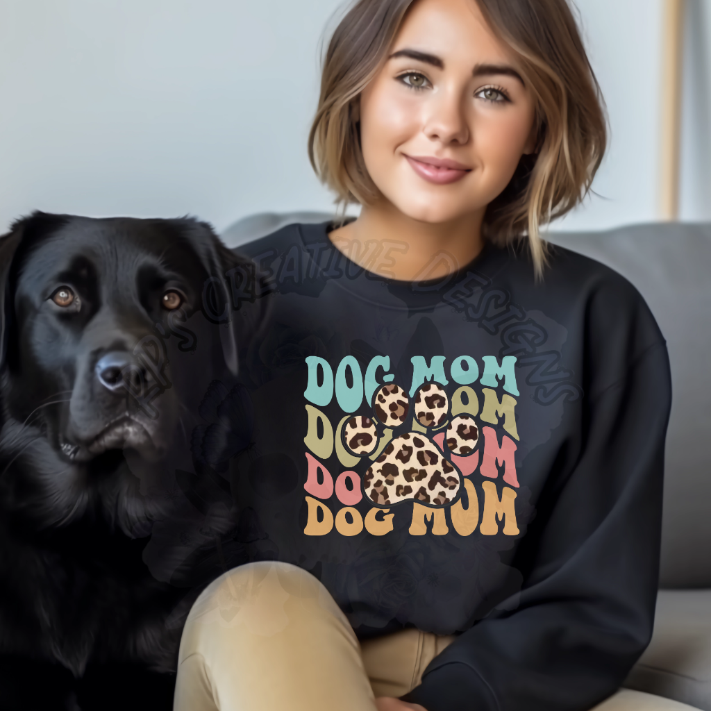 Dog Mom Stacked DTF