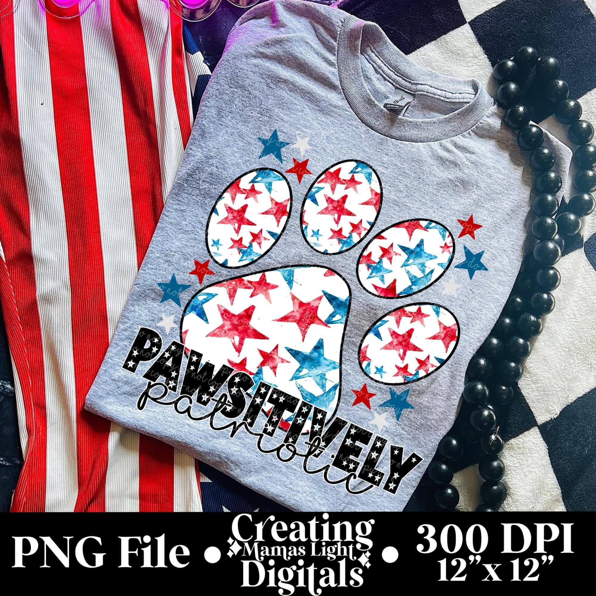 PAWSITIVELY PATRIOTIC DTF