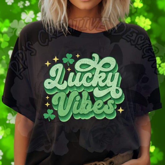 Lucky Vibes Distressed DTF