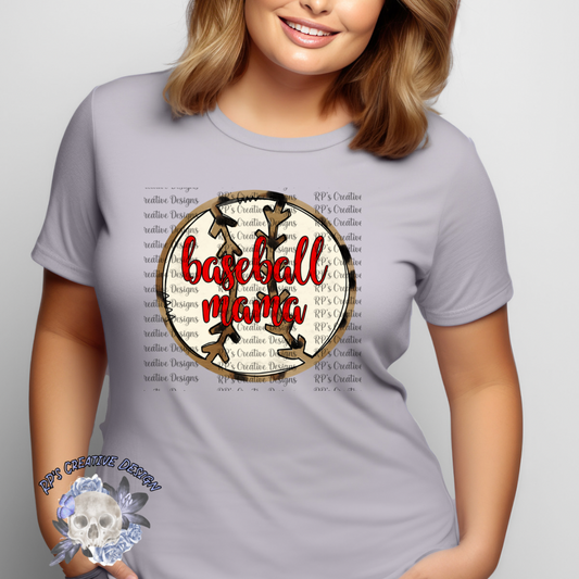 Leopard Baseball Mama Ball DTF