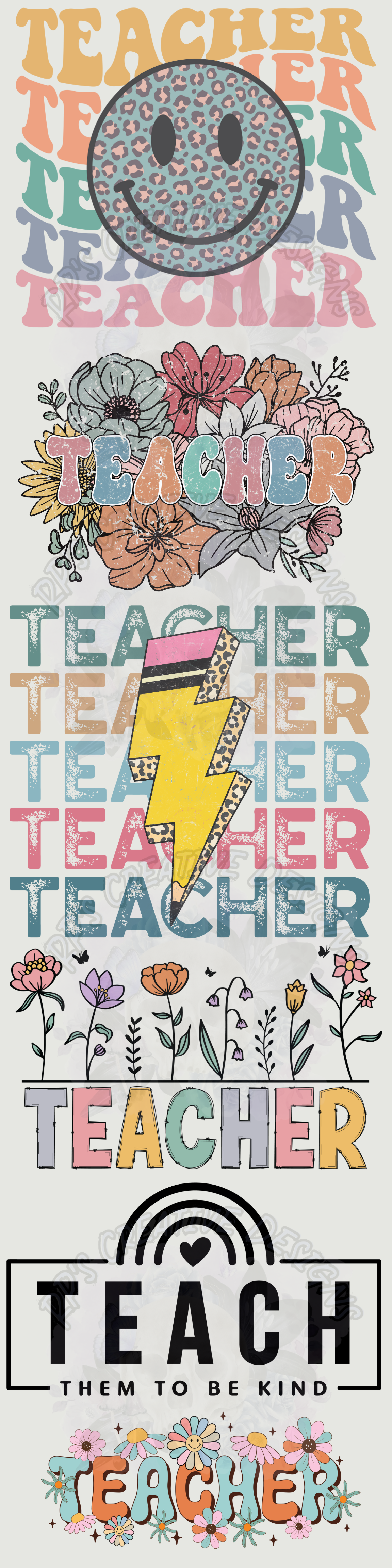 TEACHER Gang Sheet