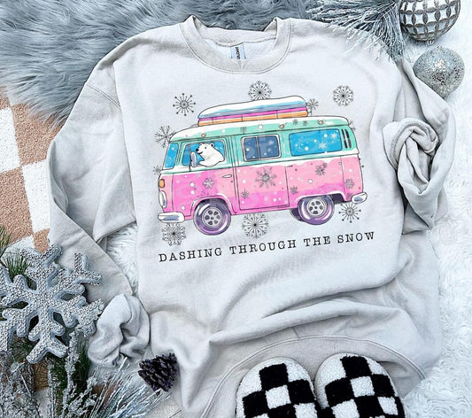 Dashing through the snow DTF