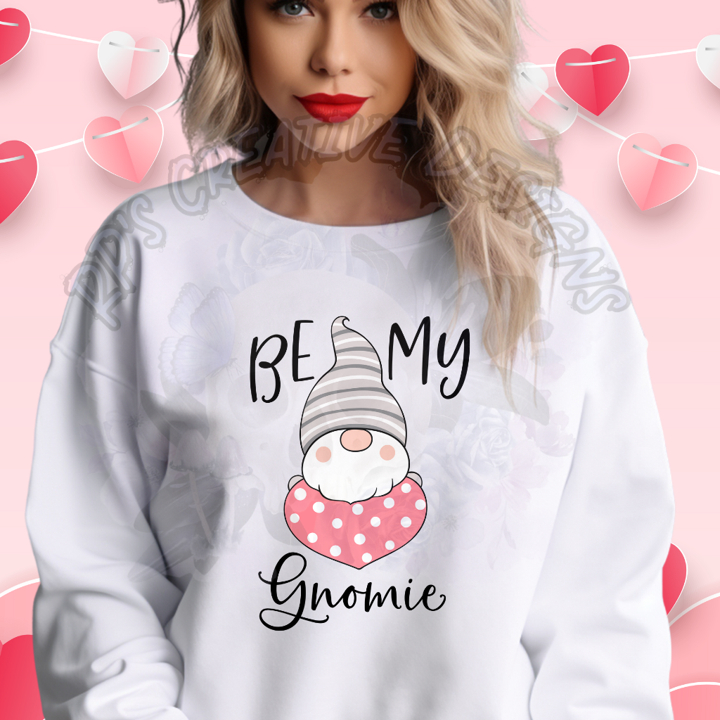 Be My Gnomie Valentine Gnome DTF