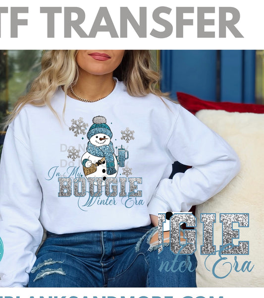 Bougie Winter Era Blue and silver DTF