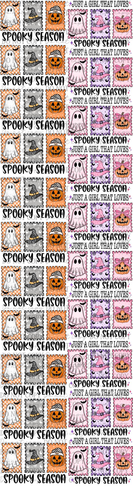 Spooky season premade 22x80 gang sheet