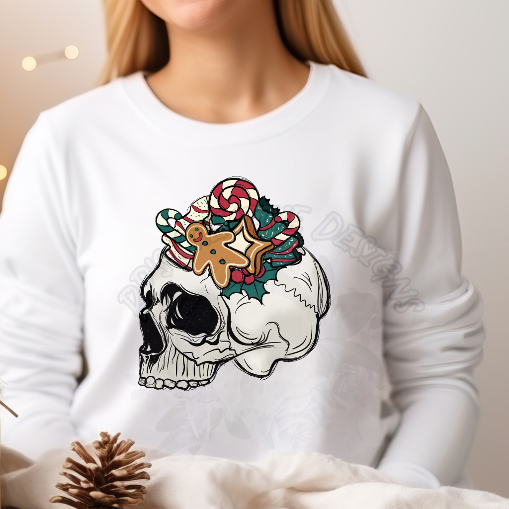 Christmas Cookie and Skull WS Tee