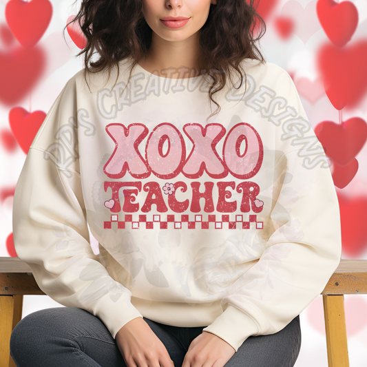 Xoxo Teacher DTF