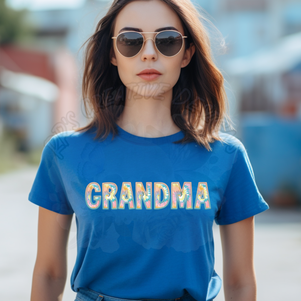 Grandma Tie Dye DTF