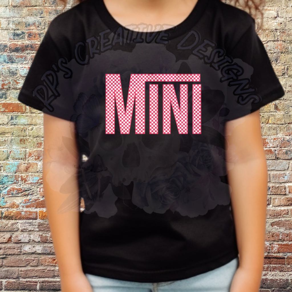 Checkered Mini Pink/red DTF