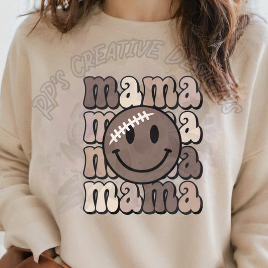 Mama Smiley Football DTF