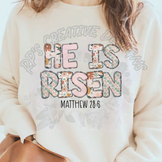 He Is Risen Matthew 28:6 DTF