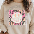 Pink and Orange mama Smiley DTF