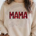 Mama Red and black plaid DTF